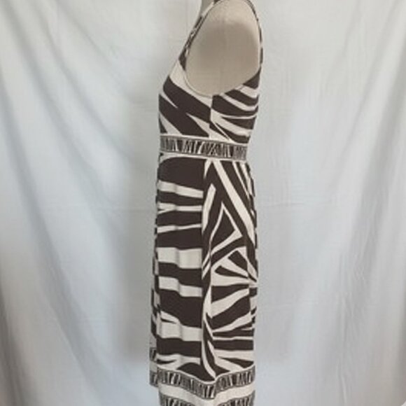 NWOT BCBG Max Azaria Animal Zebra Print Midi Dress - Picture 4 of 13